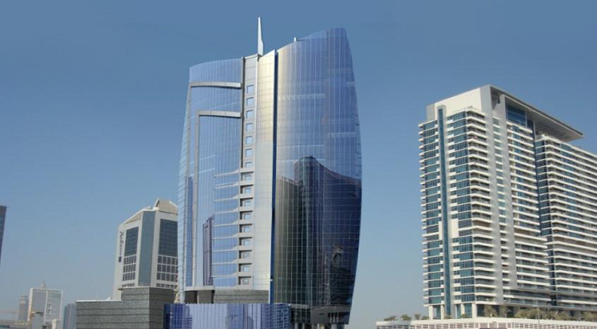 Al Bareeq Tower - Radisson Blu Hotel project view