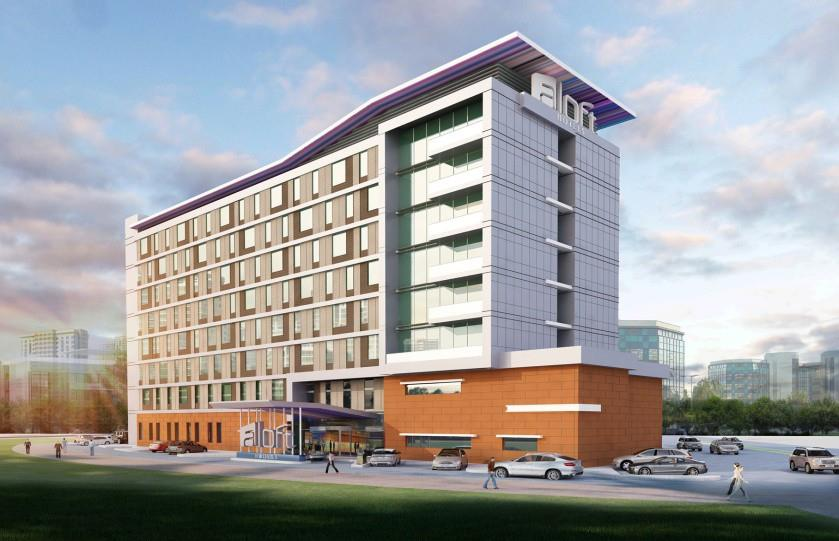 Aloft Hotel Dubai South project view
